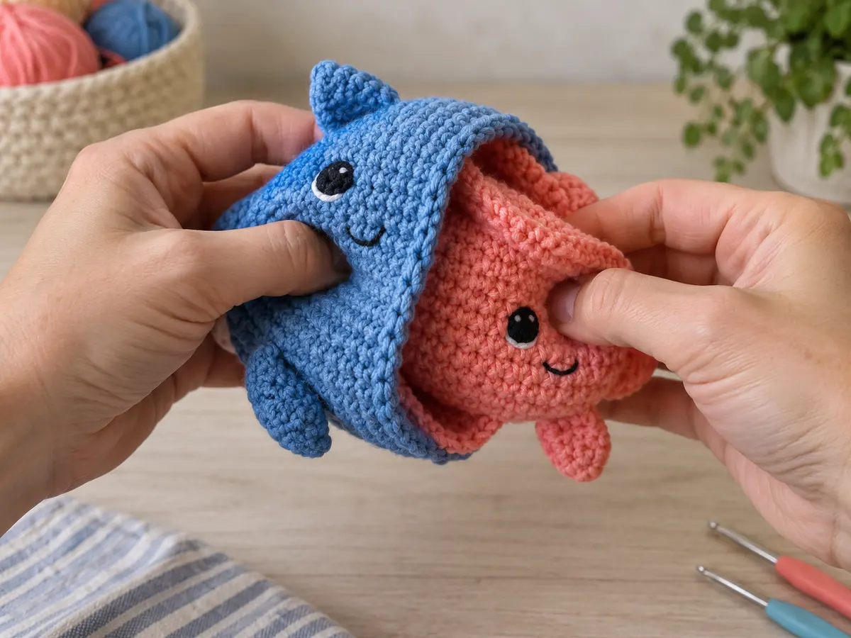 Игрушка в процессе выворачивания